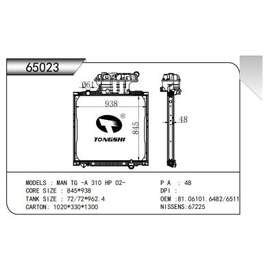 適用于 MAN TG -A 310 HP 02- 散熱器